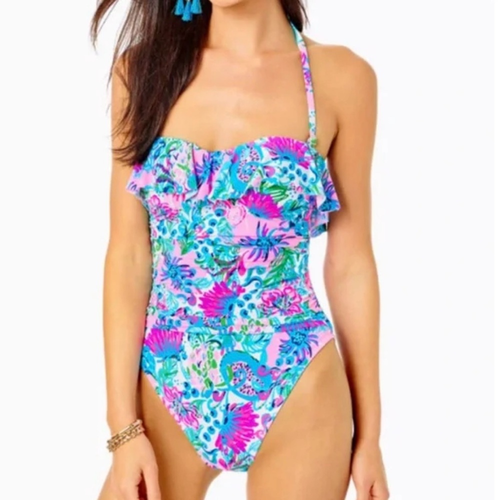 LILLY PULITZER Rubyann One Piece Swimsuit NWT Sz 4